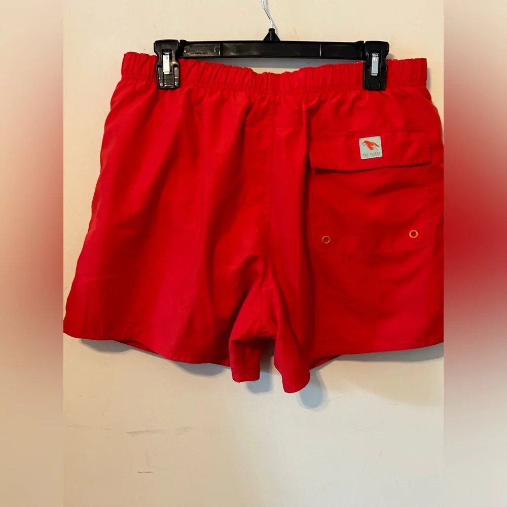 Ted Baker London Men's 4 Large Red Lined Swimming Shorts Swim Beach‎ Vacation